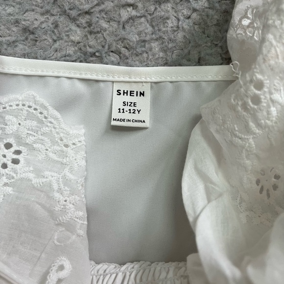 SHEIN Ruffle Trim Eyelet Dress - Picture 3 of 4